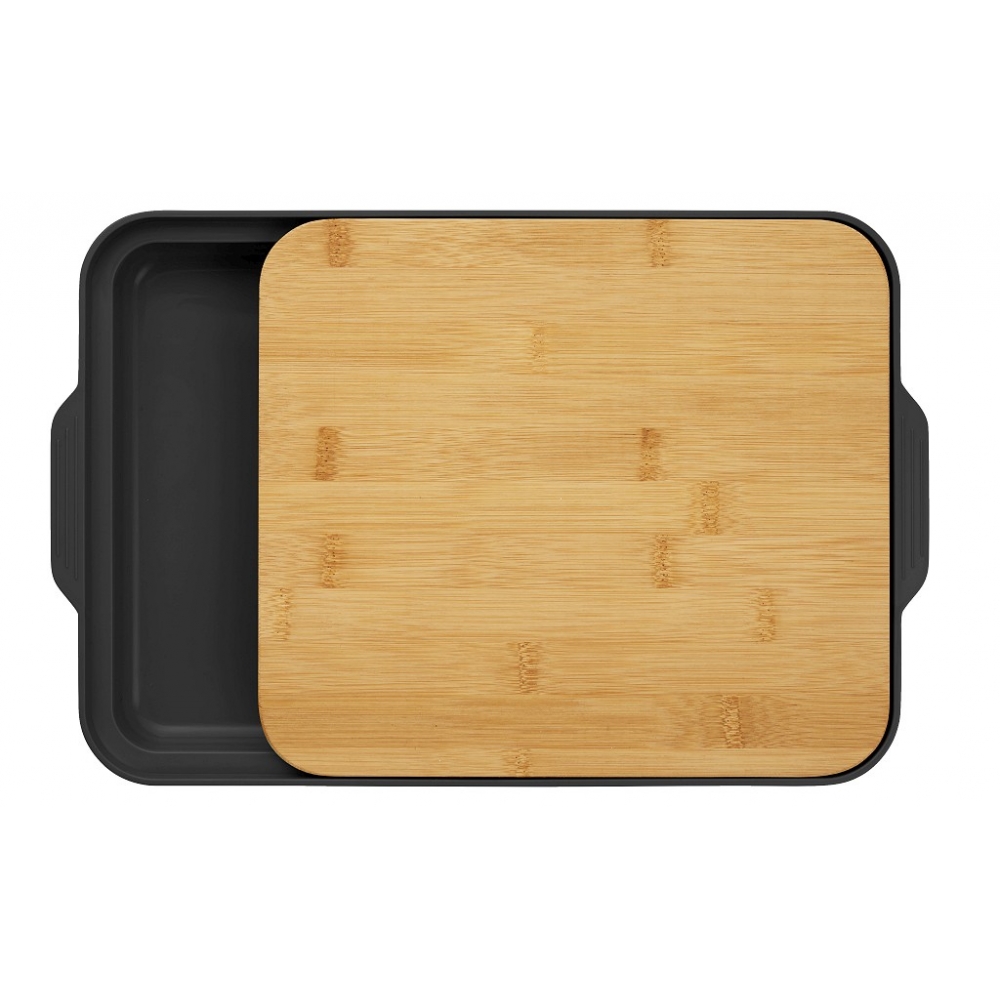 DAY ΕΠΙΦΑΝΕΙΑ ΚΟΠΗΣ ΜΕ ΔΟΧΕΙΟ BAMBOO ΚΑΙ PP ΜΑΥΡΟ 3.5X37.3X24.8ΕΚ. Espiel SCH77145K6
